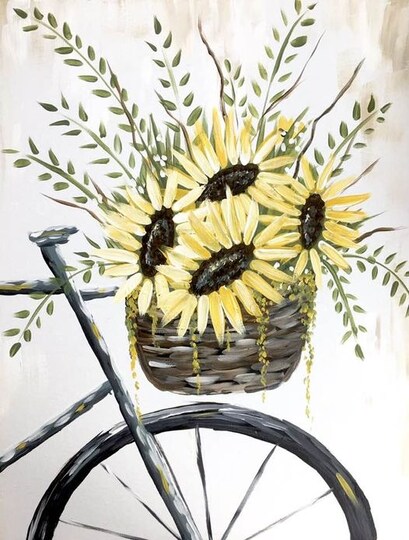 Sunflower Bike Paint Workshop